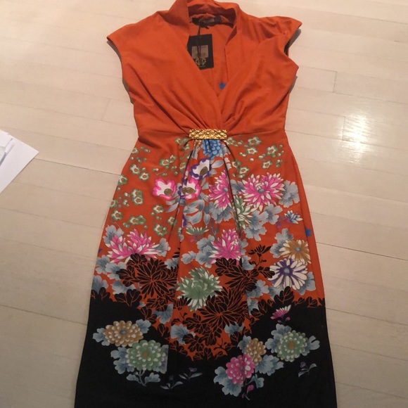 Roberto Cavalli Chinoiserie Asian Floral Pattern NWT - Picture 12 of 17